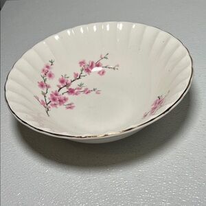 Vintage WS George Serving Bowl 22K Gold Trim in Bolero Design Made USA